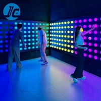 Jeu de laser mobile activé par LED JC pour salle d'activités, jeu de laser d'activation