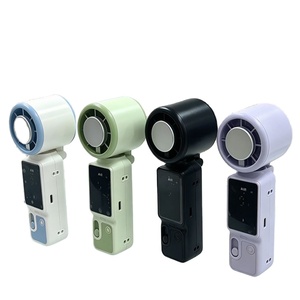 Ventilador de Mano 3 en 1 con Enfriamiento de Hielo de 100 Velocidades, Viento Fuerte de 10M/S, Recargable, Pantalla Digital, Mini Ventilador Portátil - Product Image 1