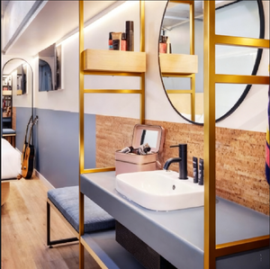 مجموعة وحدات خزانة ملابس غرفة الضيوف في الموتيل ، أعمدة ذات أرفف مؤطرة معدنية ، طقم خزانة ملابس جناح سيمفونية - Product Image 4