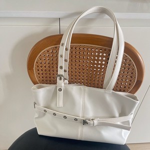 Niche Design Korean Style Tote Bag Black Large Capacity Horizontal <b>Square</b> Solid Color Women's Everyday Outfits Fall 2025 - Product Image 4