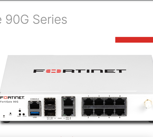 Fortinet FG-90G FortiGate-90G 8 X for RJ45 Ports 2 X 10GE RJ45/SFP+ Shared Media WAN Ports 10/10/6 Gbps Throughput in Stock