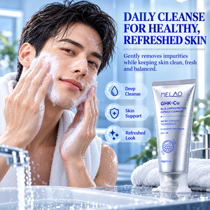 Limpiador Facial en Cápsulas de Péptidos de Cobre Azul de Marca Privada, Limpiador Facial Suave con Aminoácidos, Espuma Hidratante 100g - Product Image 1