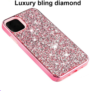 BOORUI étui de luxe en diamant pour <span class=keywords><strong>Iphone</strong></span> 13 12 Pro 11 <span class=keywords><strong>10</strong></span> couverture brillante pour Samsung S20 Plus Note S20 étuis de téléphone portable - Product Image 4