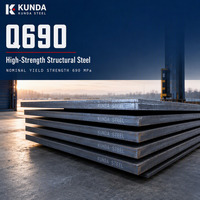 Tôles d'acier allié laminées à chaud haute résistance Q355ND-Q460NC-Q550D-Q690D, épaisseur 3mm-200mm, pour matériaux de construction
