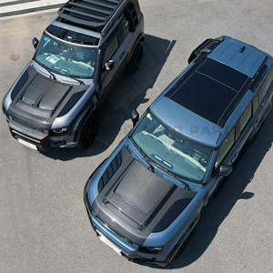 Accesorios para coche, kit de carrocería, capó de fibra de carbono seco, cubierta delantera del capó del motor, apto para <span class=keywords><strong>Land</strong></span> <span class=keywords><strong>Rover</strong></span> New <span class=keywords><strong>Defender</strong></span> 90 110 - Product Image 4