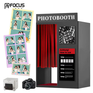 JLJ Varias Pegatinas Personalización Classic <span class=keywords><strong>Vogue</strong></span> Photo Booth con Led Instant Photo Booth Imprimir Imágenes Máquina Expendedora - Product Image 3