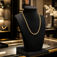 Présentoir à Colliers Floqué Noir JUNSEN, Buste en Bois Massif, Support à Bijoux Professionnel pour Vitrine de Magasin, Mannequin