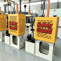 Presse hydraulique rapide à trois poutres et quatre colonnes de 10 tonnes avec PLC et machine de moulage à économie d'énergie pour poudre céramique et savon