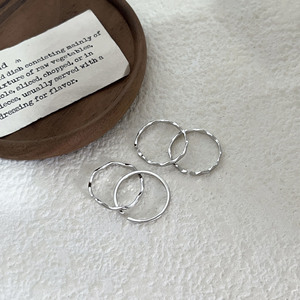 S925 Pure Silver Wave Geometric Open <b>Ring</b> For Women Everyday Wear Fashion Simple Stackable Finger <b>Ring</b> - Product Image 4