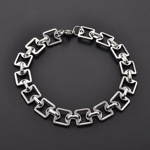 Elegante Pulsera Geométrica de Acero Inoxidable, Cadena de Mano para Hombre y Mujer, Brazalete, Tobillera, Joyería Metálica de Verano - Product Image 3