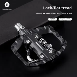 <span class=keywords><strong>Pedales</strong></span> planos de nailon duraderos Rock Brothers para bicicleta de montaña, accesorios de ciclismo con rodamiento, Pedal de bicicleta - Product Image 4