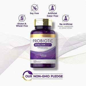 Wellbodyoem biểu tượng tùy chỉnh Probiotic 50 tỷ + Prebiotic bổ sung Bán buôn 60 Vegan viên nang probiotics giúp sức khỏe đường ruột - Product Image 5