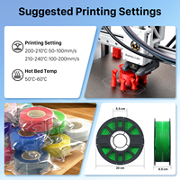 Filaments Nextshapes pour imprimante 3D, plastique PETG HF 1,75 mm 1 kg Panchroma, filament d'imprimante 3D pour Bambu Lab