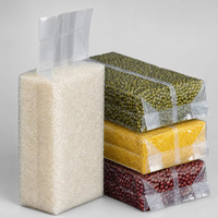 Sacs d'emballage pour riz, sacs sous vide en nylon épaissi, résistants à l'humidité, imprimés en gravure, pochettes d'emballage alimentaire pour riz, haricots, céréales
