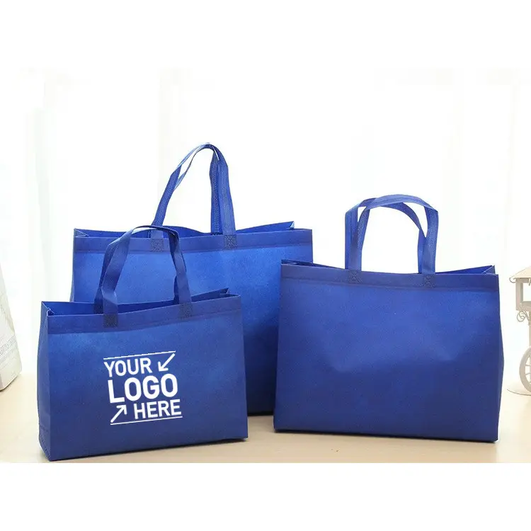 Wholesale/Customized logo Non-woven shopping Bag Hot-pressed portable non-woven tote Bag
