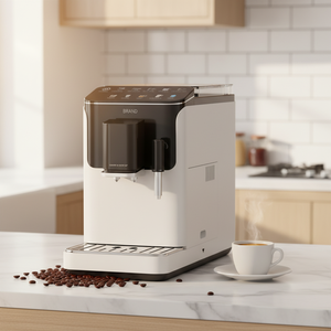 Cafetera Totalmente Automática, Compatible con Doble <span class=keywords><strong>Espresso</strong></span>/Capuchino/Latte <span class=keywords><strong>Macchiato</strong></span>, Calentamiento Rápido, Diseño Compacto que Ahorra Espacio. - Product Image 2