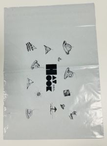 Bolsa de mensajería, sobres de polietileno, logotipo personalizado de mensajería, negro mate, personalizado, MOQ100PCS - Product Image 3