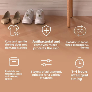 <span class=keywords><strong>Secadora</strong></span> <span class=keywords><strong>de</strong></span> <span class=keywords><strong>Ropa</strong></span> Portátil Mini, Compacta, Plegable, Eléctrica, <span class=keywords><strong>de</strong></span> Calentamiento Rápido, 60 ° C UV Antibacteriano con temporizador para viajes en días <span class=keywords><strong>de</strong></span> lluvia - Product Image 6