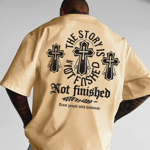 Tùy Chỉnh Nặng 100% Cotton Mens Áo Thun Chất Lượng Cao Quá Khổ Trống T Áo Sơ Mi Với Màn Hình In Đồ Họa - Product Image 1