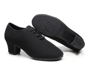 Zapatos <span class=keywords><strong>de</strong></span> Baile Latino para Mujer, Niños y Adultos, con Tacón Medio <span class=keywords><strong>de</strong></span> Tela Oxford, Altura <span class=keywords><strong>de</strong></span> Tacón <span class=keywords><strong>de</strong></span> 3 cm/5 cm, Zapatos <span class=keywords><strong>de</strong></span> Baile para Baile <span class=keywords><strong>de</strong></span> Salón Folclórico - Product Image 1