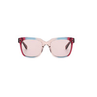 Dernières Lunettes de Soleil Designer pour Femmes, Lunettes de Soleil Carrées Polarisées Premium en Acétate, Style Rétro Audacieux à Rayures et Couleurs Vives