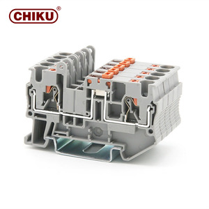 Made in Huntec RPV Top Contact Push-in <strong>Terminal</strong> Block Copper/PA66 Double Deck <strong>Terminal</strong> Block Manufacture - Product Image 6
