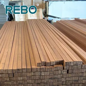 Building material strand woven bamboo floor joist plank
