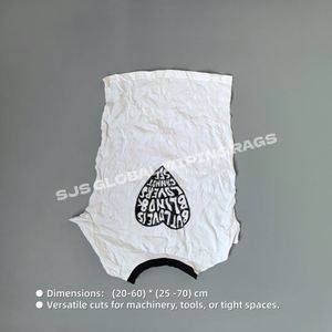 Trapos de Algodón Blancos IMPA 232906, Trapos de Alta Resistencia para Limpieza Industrial, Trapos de Algodón para Limpieza Industrial - Product Image 3