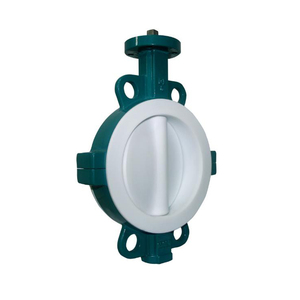 Válvula de lodo DN 300 de acero inoxidable con asiento de caucho fluorado, estilo Lug, para soldar - Product Image 2