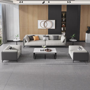 Sofá de Oficina de Cuero PU con Esponja de Alta Densidad, Resistente, para Recepción y Sala de Reuniones - Product Image 2