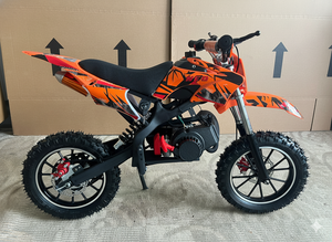 <span class=keywords><strong>Minimoto</strong></span> de Cross de 49cc y 2 Tiempos para Niños |   Motocicleta Todoterreno de <span class=keywords><strong>Gasolina</strong></span> para Niños |   Mini Motocross, Velocidad Máxima de 40-60 km/h - Product Image 2