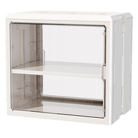 Estante Plegable de Doble Nivel para Almacenamiento de Vasos de PP, Diseño Transparente, Gran Capacidad, Apto para Lavavajillas, Impermeable, para Cocina y Sala de Estar