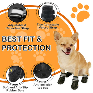Novo Produto: Botas Impermeáveis Antiderrapantes Refletivas para Cães de Porte Médio e Grande (4 Peças) – Ideais para Todas as Condições Climáticas - Product Image 4