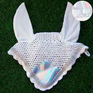 Orejeras Ecuestres Elegantes para Caballos, Velo Ligero de Ganchillo para Proteger de Moscas, Control de Ruido, Perfecto para Competiciones y Entrenamiento - Product Image 3