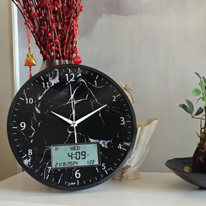 14 "Vòng đồng hồ treo tường với hồi giáo thời gian cầu nguyện auto-thiết lập makka athan âm thanh nhắc nhở hợp kim nhôm khung phong cách hiện đại azan đồng hồ - Product Image 1