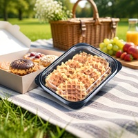 Offres Spéciales : Boîtes de Rangement Alimentaire en Plastique PET Jetables pour Gâteaux et Snacks à Emporter, avec Couvercle Transparent