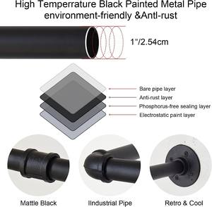 Industrial <strong>Floating</strong> Shelves <strong>Pipe</strong> Shelves <strong>for</strong> Wall Wood Wall Shelves <strong>for</strong> Home D&eacute;cor, Bedroom Living Room Bathroom - Product Image 3