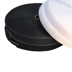 خطاف فيلكرو شديد التحمل ذو قوة صناعية بوليستر أبيض أسود وصديقي للأدوات الطبية - Product Image 1