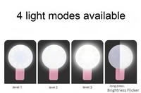 Mini lampe annulaire externe pour téléphone portable, lumière LED portable pour selfie, rechargeable, universelle pour téléphone, appareil photo, maquillage