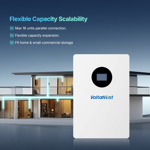 Batterie lithium-ion VoltaNest 51,2 V 100 Ah 5,22 kWh, batterie de stockage d'énergie 5 kWh 10 kWh 15 kWh 20 kWh, montage mural pour la maison - Product Image 4