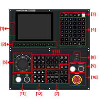 Controlador CNC Independiente de 5 Ejes para Torno, Pantalla LCD de 8 Pulgadas, Sistema Operativo RT Linux, 3 Años de Garantía, 2GB de RAM, 8GB de Memoria de Programa, Precio al por Mayor