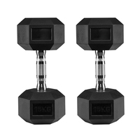 Équipement de gym, ensembles d'haltères, matériau PVC/TPE, haltères hexagonales en caoutchouc pour l'exercice et la remise en forme, pour le corps et les bras des hommes