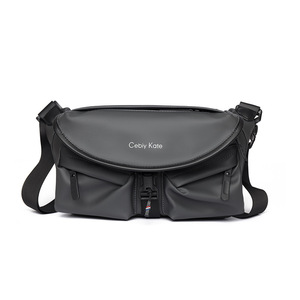 Sac de Poitrine Homme Multi-Poches en PU Imperméable – Sac à Bandoulière Unique Décontracté pour Voyage et Activités de Plein Air – Sac Bandoulière Tendance - Product Image 3