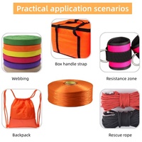 Factory Direct Sale in Stock 900D Various Color Polypropylene Yarns for Lifting Belts