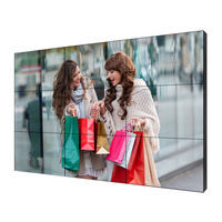 Pantalla de Video LCD de 46 Pulgadas para Montaje en Pared Interior, Pantalla Publicitaria con Gráficos Animados, Resolución 1920x1080, para Tiendas Minoristas y Ascensores