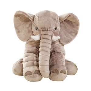 EZBABY Oreiller de confort en peluche super doux en coton PP en forme d'éléphant pour jeunes, compagnon de sommeil 31cm-50cm - Product Image 4