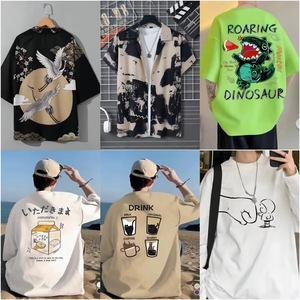 Camiseta de Manga Corta con Cuello Redondo para <span class=keywords><strong>Hombre</strong></span>, Tallas Grandes, Venta Directa de Fábrica, Camiseta Blanca - Product Image 6