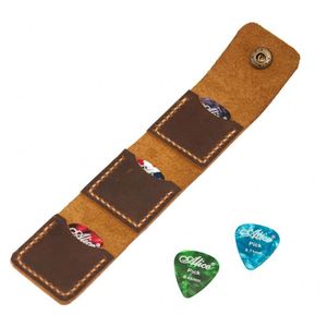 YY Elegante Porta Púas de Guitarra de Cuero PU, Estuche para Púas de Guitarra, Bolsa Organizadora de Púas Resistente para Niños y Niñas, Regalos - Product Image 3