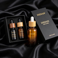 Flacon compte-gouttes en verre cosmétique personnalisé de luxe, vide, pour huiles essentielles, 10ml, 20ml, 30ml, 50ml, 100ml, 2 oz, transparent givré, noir, blanc, ambre