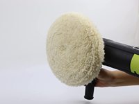 Pexmientas 3 pouces véhicule voiture entretien Auto détaillant tampon polisseuse laine d'agneau simple face laine polissage voiture tampons de polissage